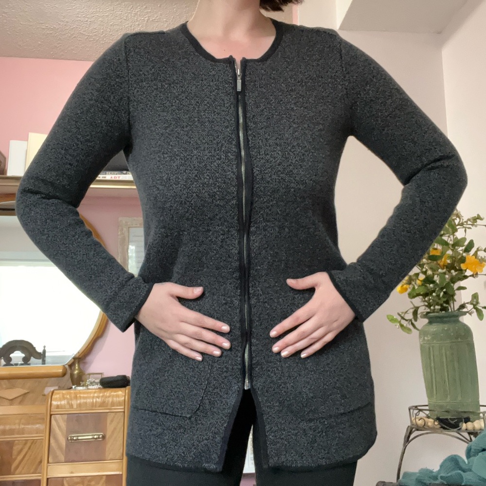 Nicole Miller Heavy Black Cardigan